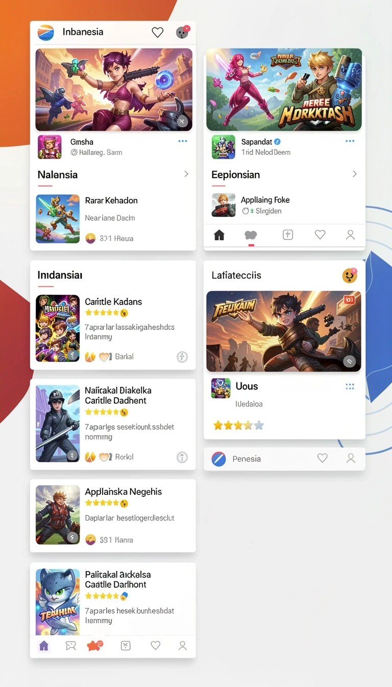 Beragam pilihan permainan menarik dalam aplikasi Review Aplikasi baru01.
